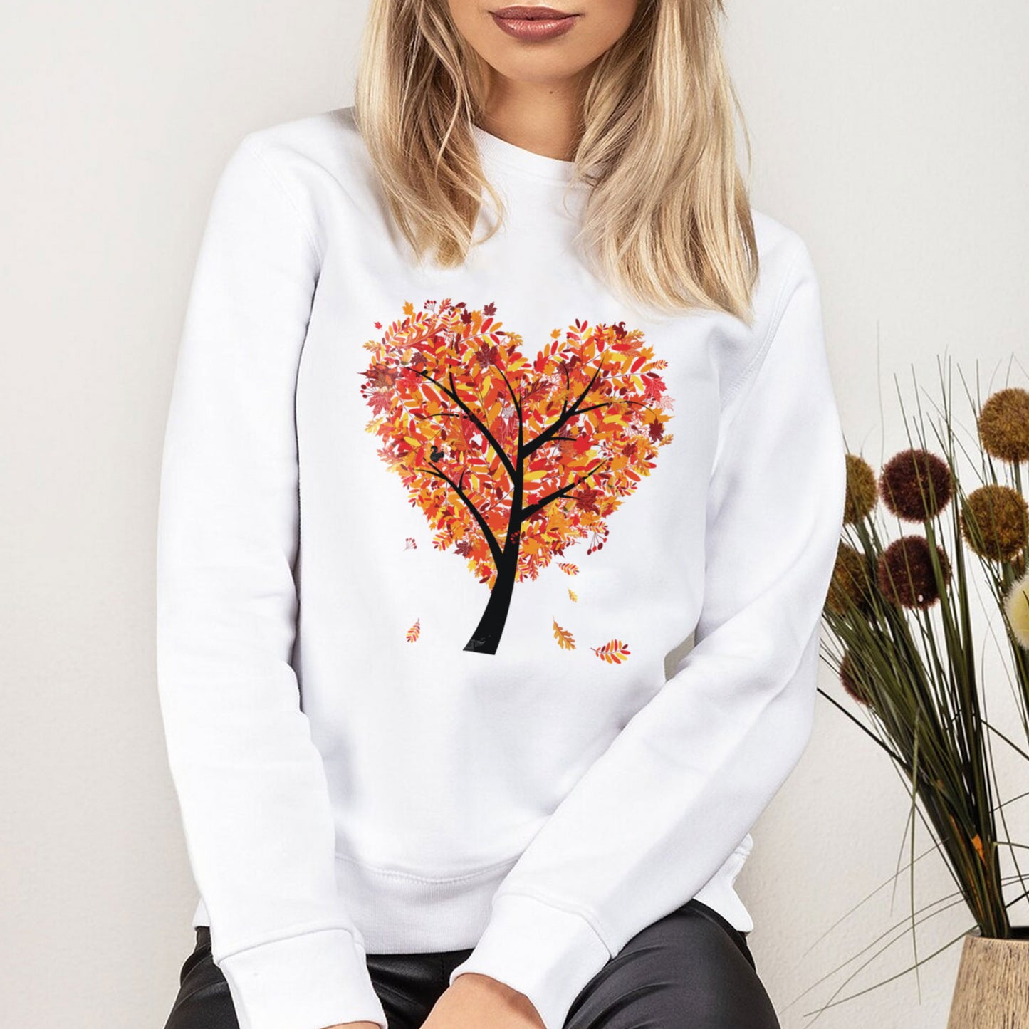 Oversized Fall In Love Tree Sweatshirt