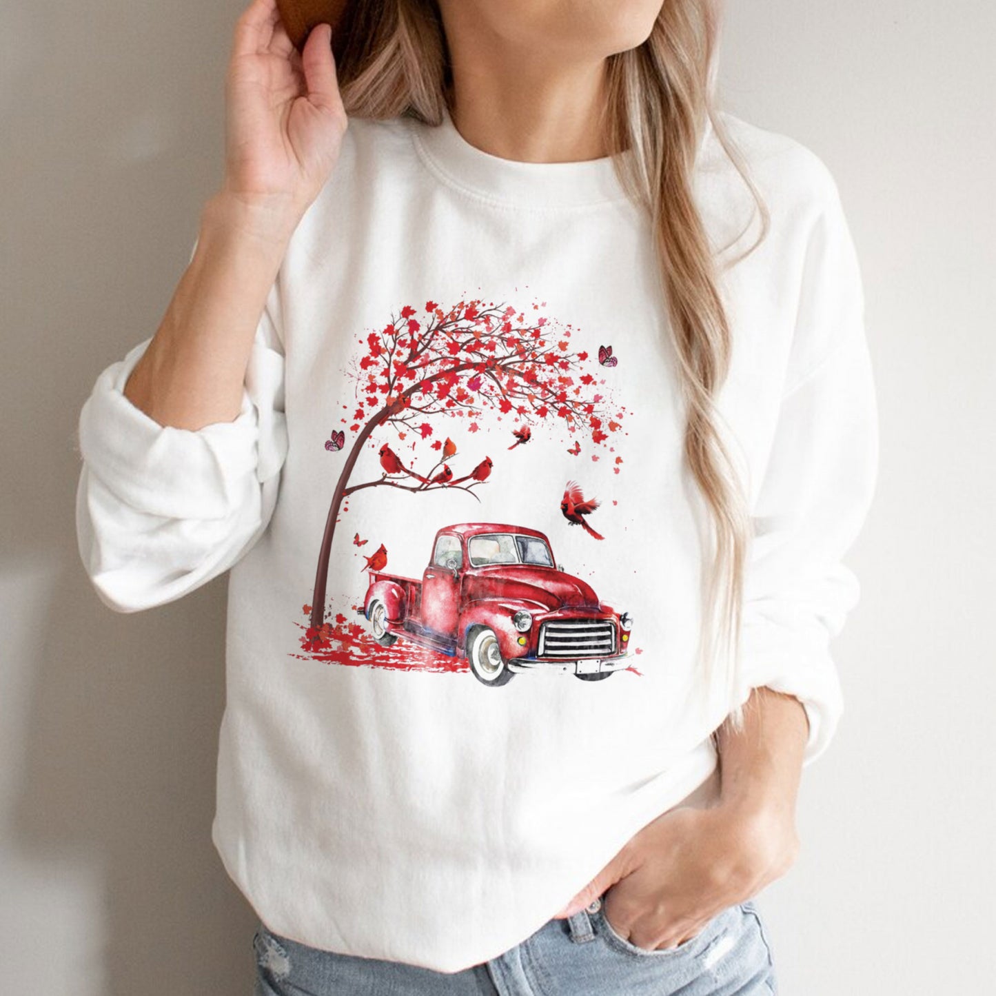 Oversized Red Autumn Sweater