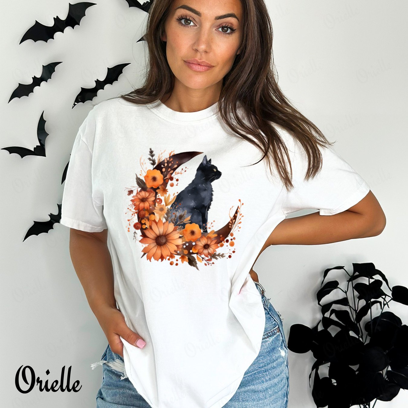 Relaxed Fit New Moon Cat T-shirt
