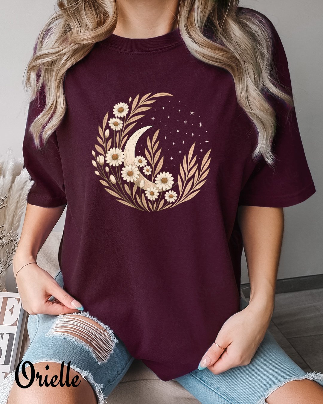 Relaxed Fit Moon Daisies T-shirt