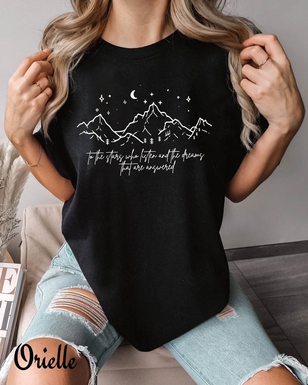 T-shirt Relaxed Fit Stars Listen