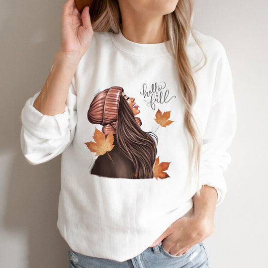 Oversized Sweater Hello Fall