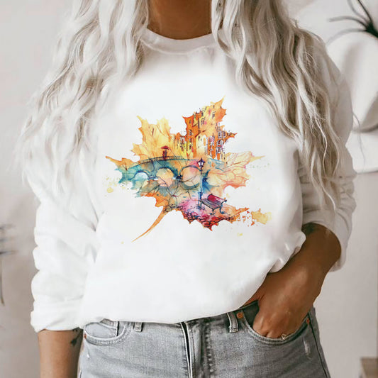 Oversized Poetic Fall Sweatshirt