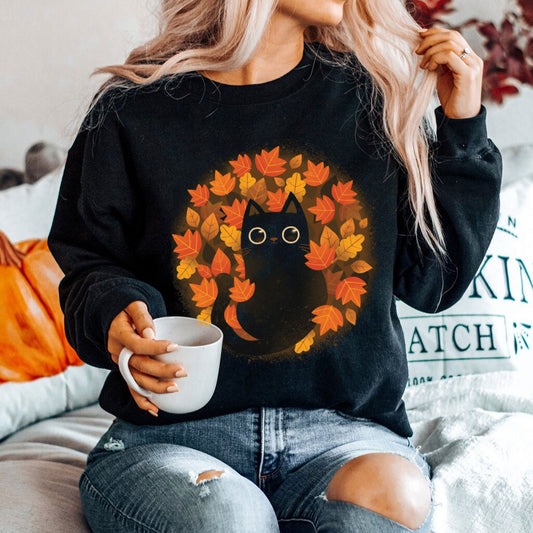 Oversize Maple Cat Sweatshirt