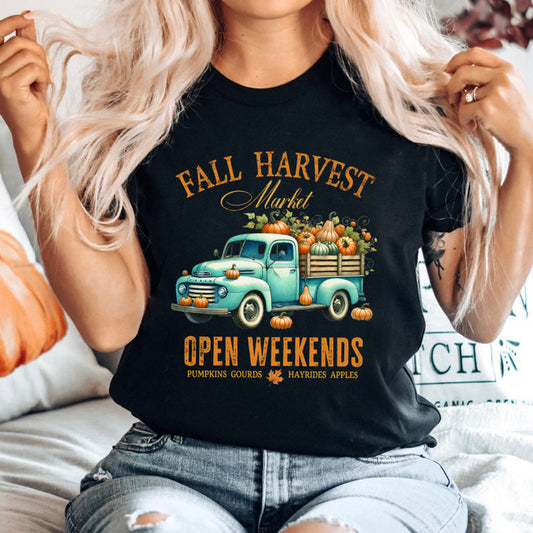 Black T-shirt Farm Fresh