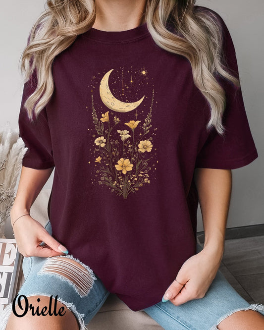 Relaxed Fit Celestial Flowers T-shirt