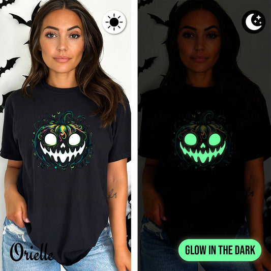 Relaxed Fit Phosphorescent Pumpkin T-shirt