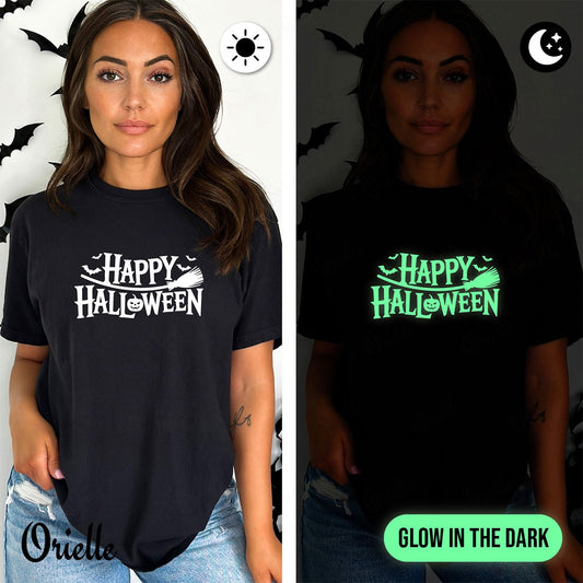 Relaxed Fit Phosphorescent Happy T-shirt