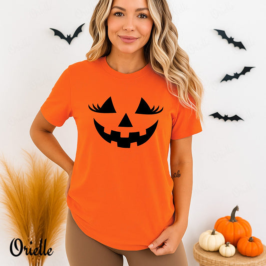 Relaxed Fit Pumpkin Face T-shirt