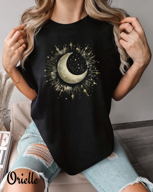 Relaxed Fit Glowing Moon T-shirt
