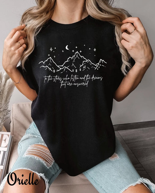 T-shirt Relaxed Fit Stars Listen