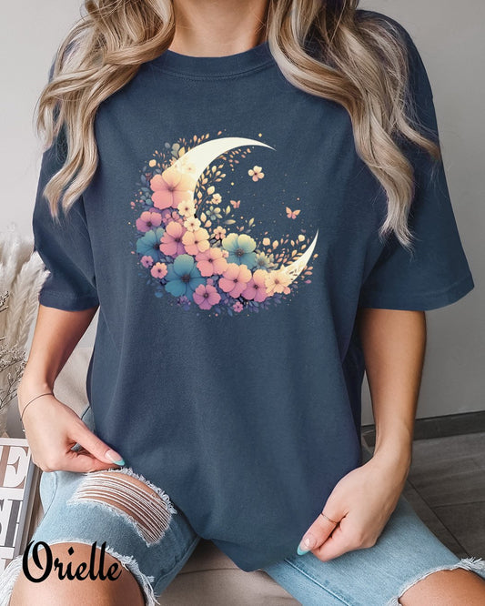 Relaxed Fit Pastel Moon T-shirt