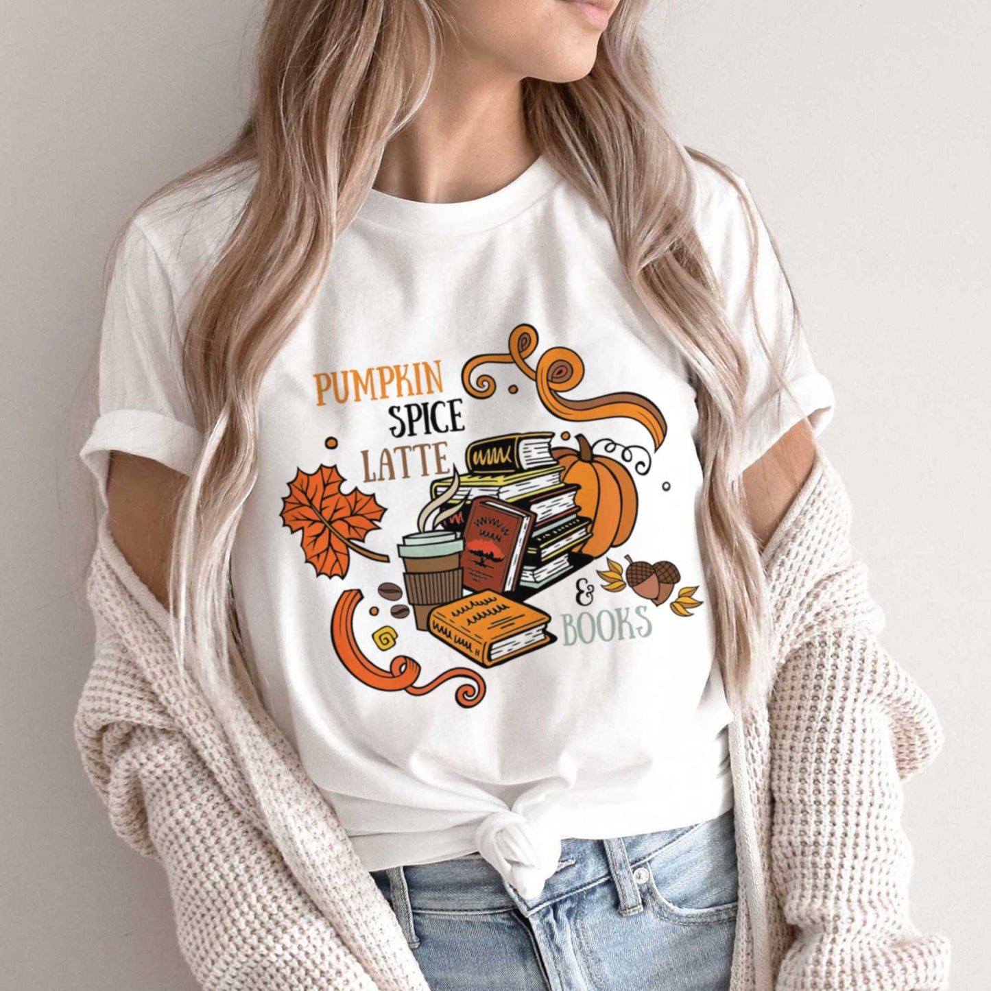 Latte and Books T-shirt