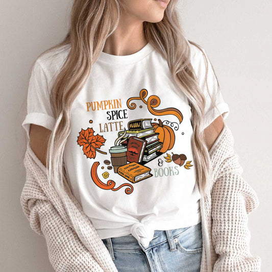 Latte and Books T-shirt